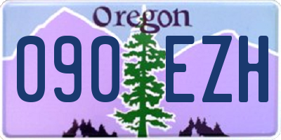 OR license plate 090EZH