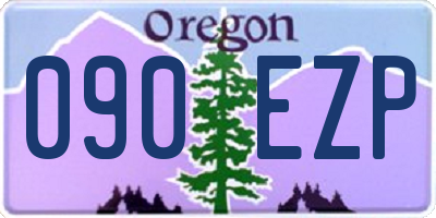 OR license plate 090EZP