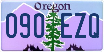 OR license plate 090EZQ