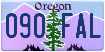 OR license plate 090FAL
