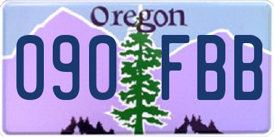 OR license plate 090FBB
