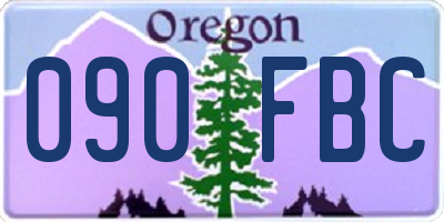 OR license plate 090FBC