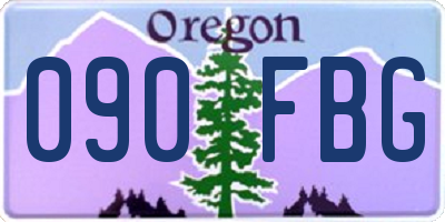 OR license plate 090FBG