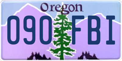 OR license plate 090FBI