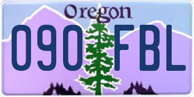 OR license plate 090FBL