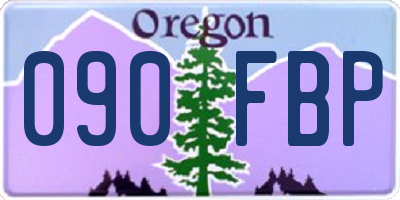 OR license plate 090FBP