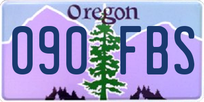 OR license plate 090FBS