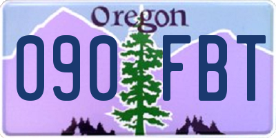 OR license plate 090FBT