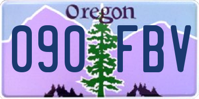 OR license plate 090FBV