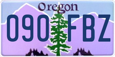 OR license plate 090FBZ