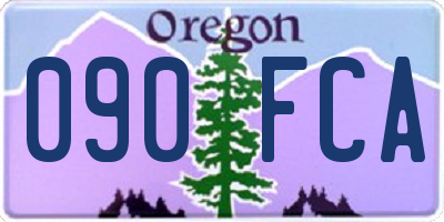 OR license plate 090FCA