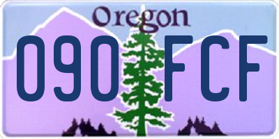 OR license plate 090FCF
