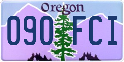 OR license plate 090FCI