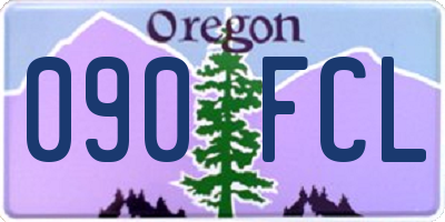 OR license plate 090FCL