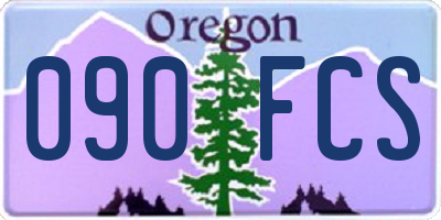 OR license plate 090FCS