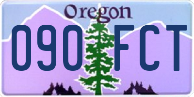 OR license plate 090FCT