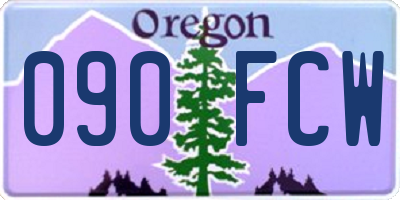 OR license plate 090FCW