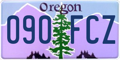 OR license plate 090FCZ