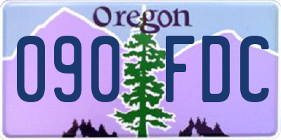 OR license plate 090FDC