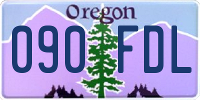 OR license plate 090FDL