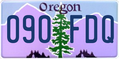 OR license plate 090FDQ