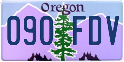 OR license plate 090FDV