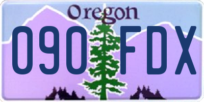 OR license plate 090FDX