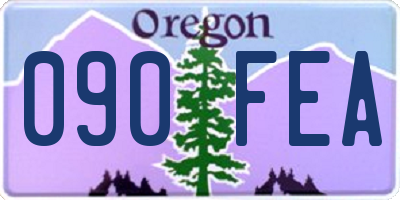 OR license plate 090FEA