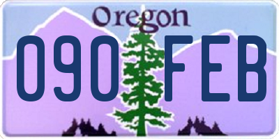 OR license plate 090FEB
