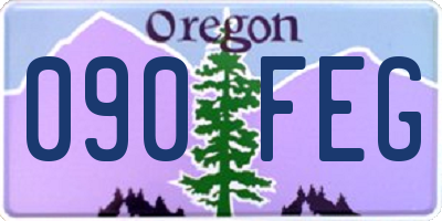 OR license plate 090FEG
