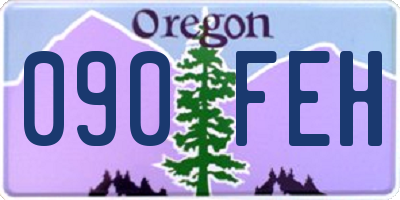 OR license plate 090FEH