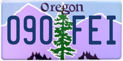 OR license plate 090FEI