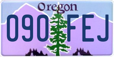OR license plate 090FEJ