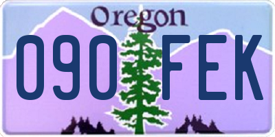 OR license plate 090FEK