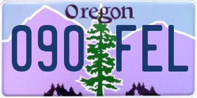 OR license plate 090FEL