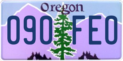 OR license plate 090FEO