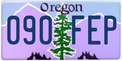 OR license plate 090FEP