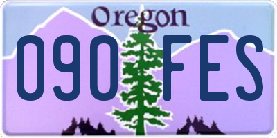 OR license plate 090FES