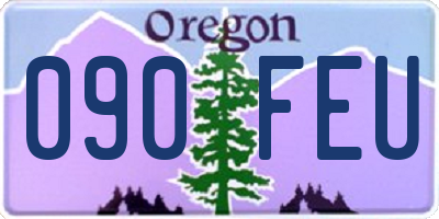 OR license plate 090FEU