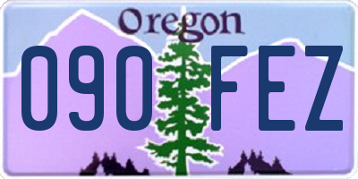 OR license plate 090FEZ