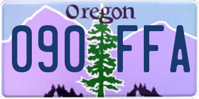 OR license plate 090FFA
