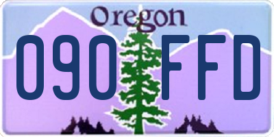 OR license plate 090FFD