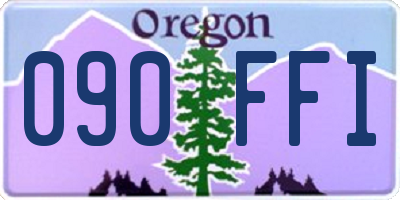 OR license plate 090FFI