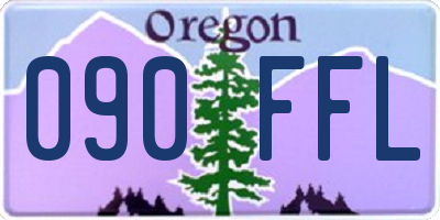 OR license plate 090FFL