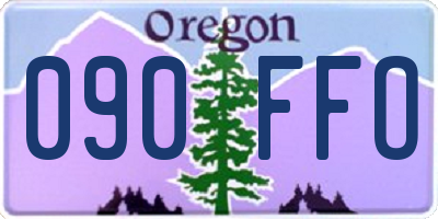 OR license plate 090FFO
