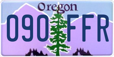 OR license plate 090FFR