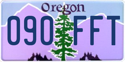 OR license plate 090FFT