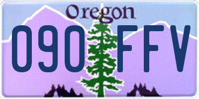 OR license plate 090FFV