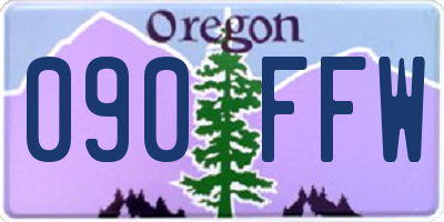 OR license plate 090FFW