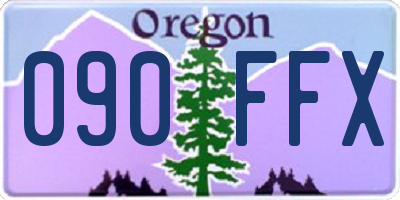 OR license plate 090FFX